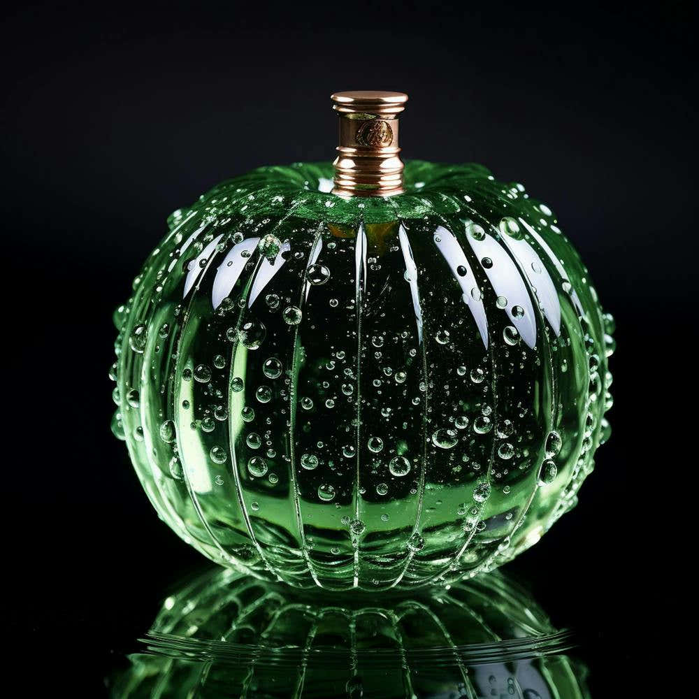 Glass Bottle With Water Droplets