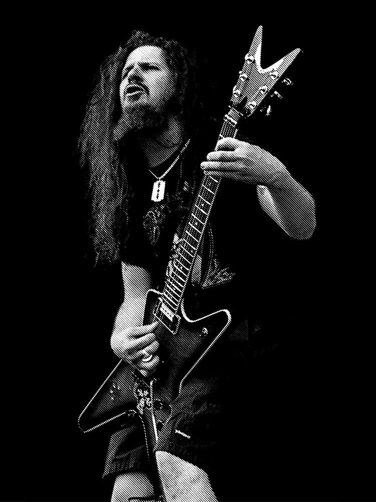 Dimebag Darrell line Art 2