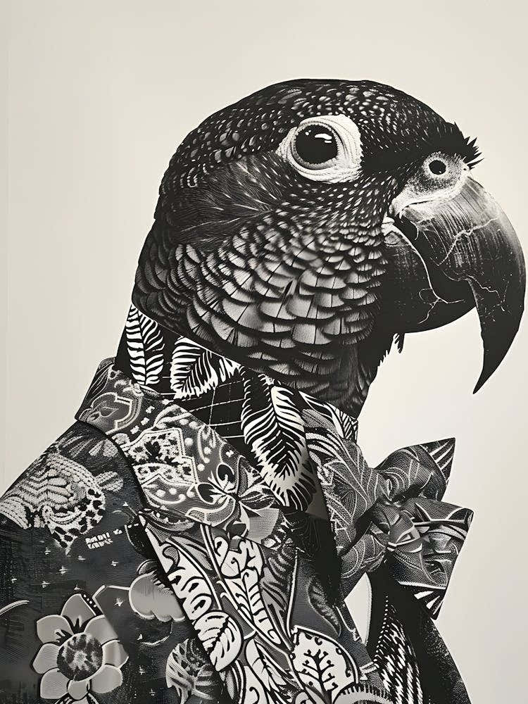 Dark Gothic Parrot