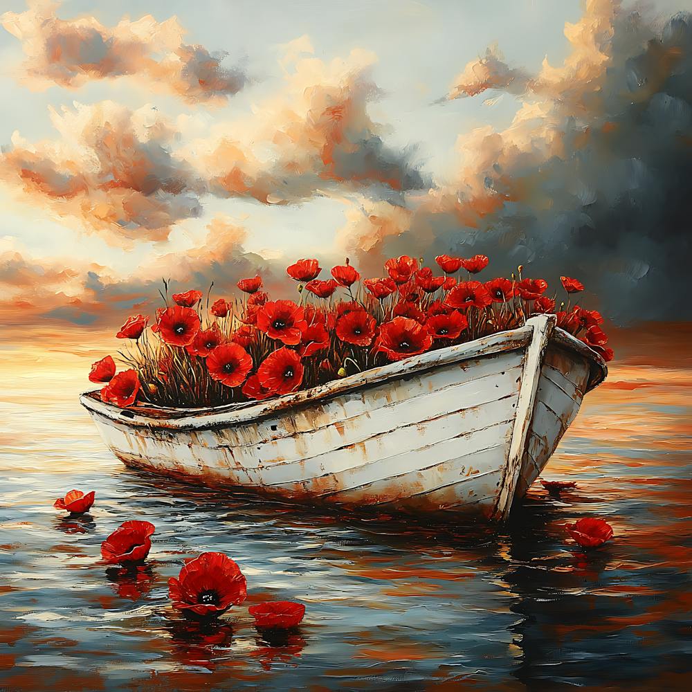 Poppies In The Boat 1