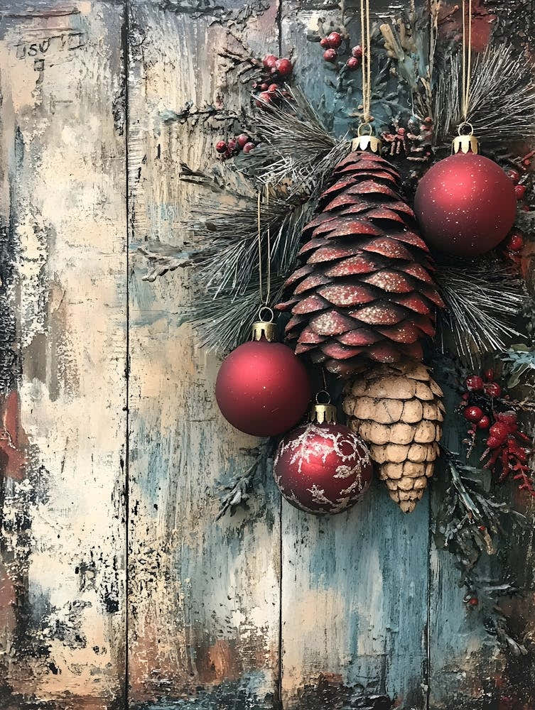 Vintage Holiday Mixed Media 12