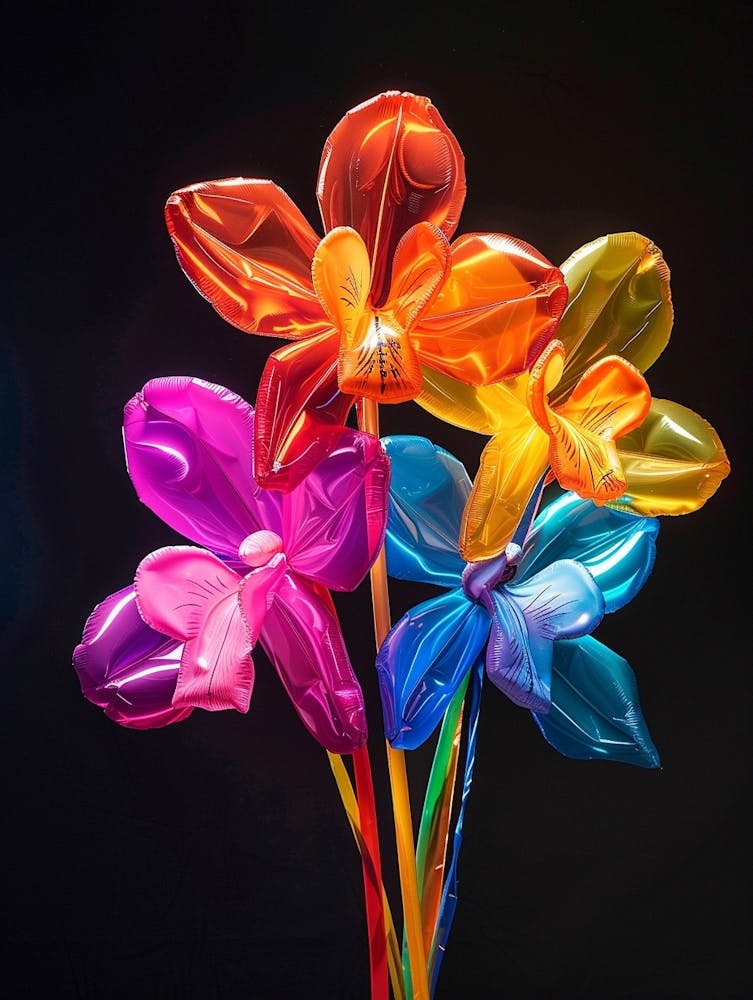 Bright Inflatable Flowers Orchid 5