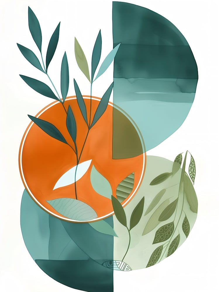 Green Leaves And Flowers