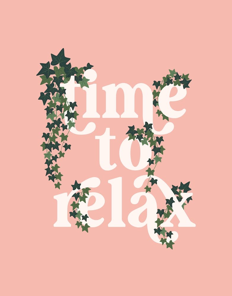 Time To Relax Boho Quote