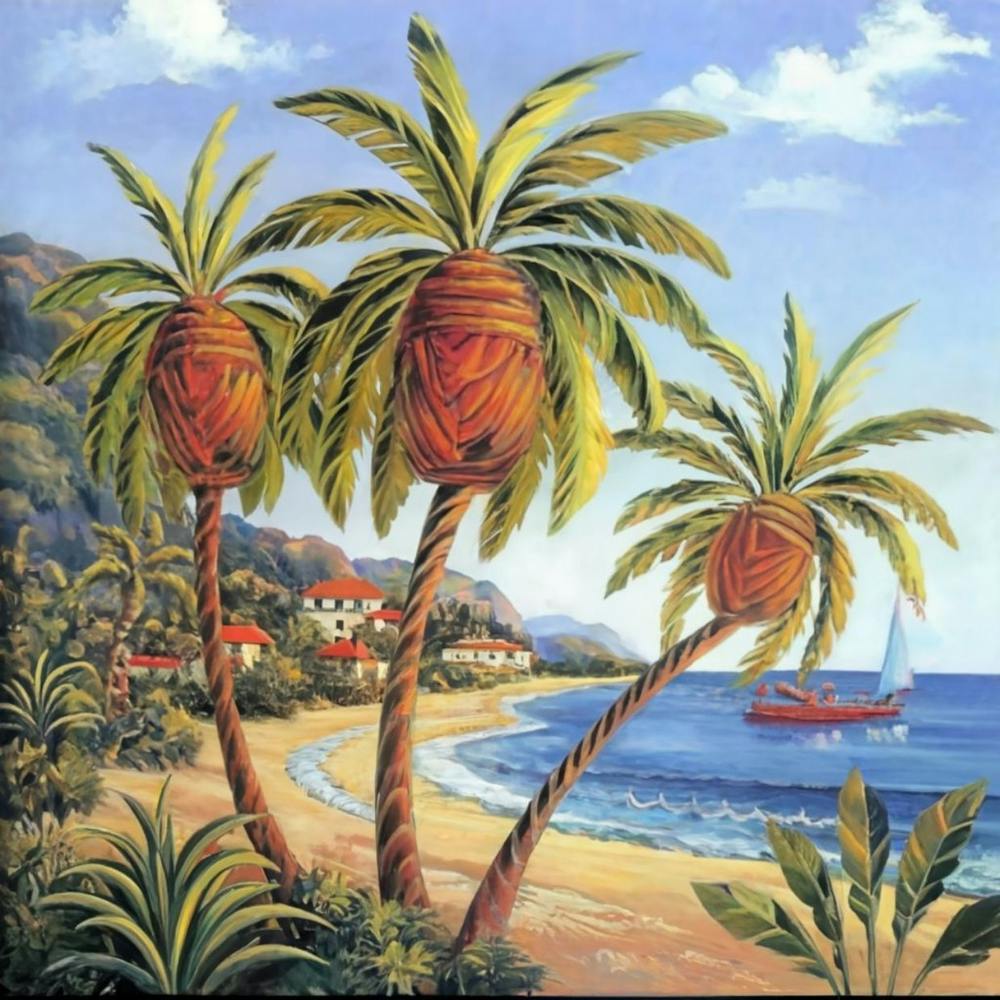 Palm Trees On The Beach 6