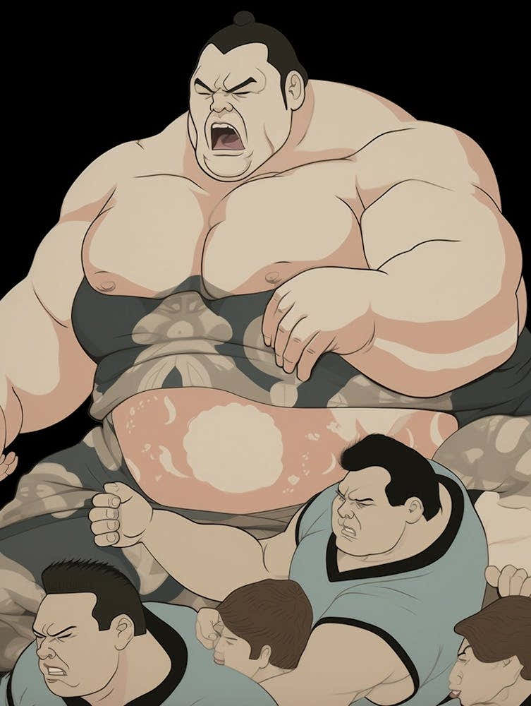 Sumo Wrestlers Japanese 4