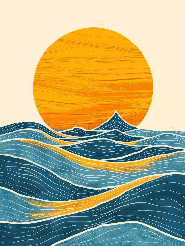 Sunset Over The Ocean 48