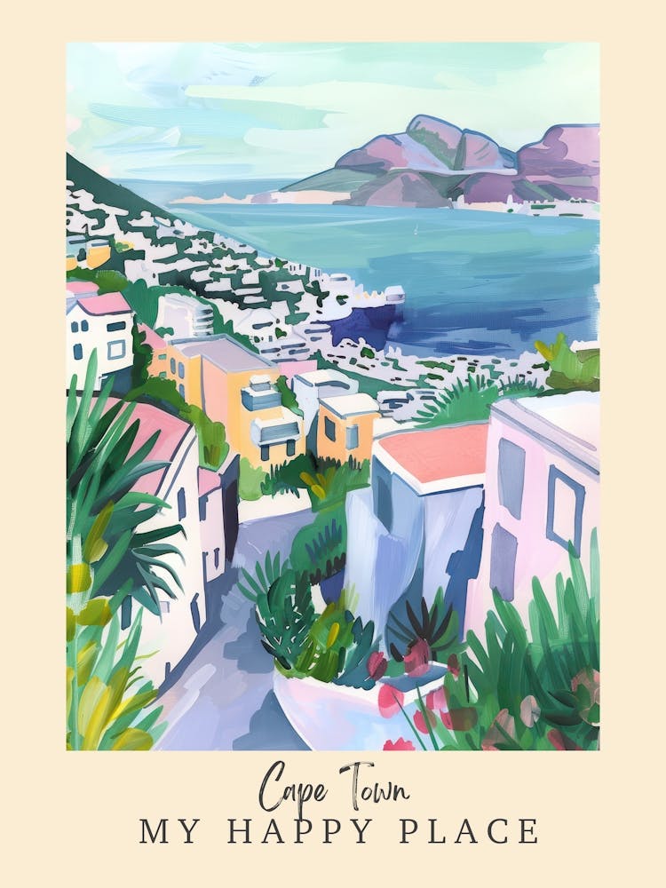 My Happy Place Cape Town 1 Travel Poster
