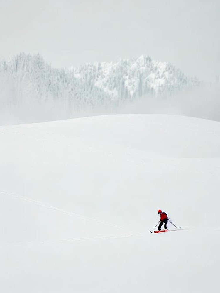 Châtel, France Minimal Skiing Poster