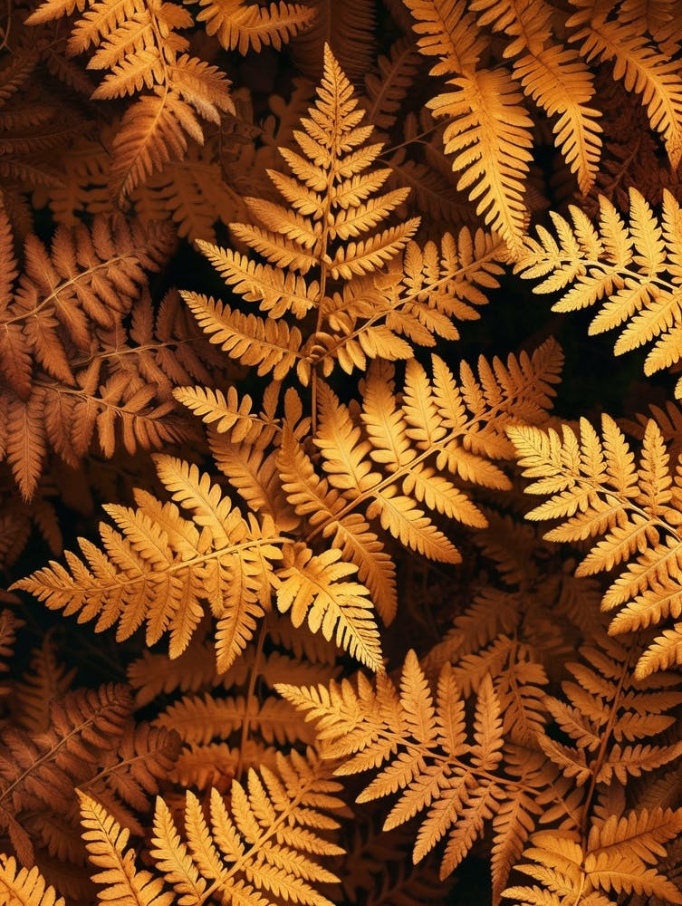 Pattern Poster Autumn Fern 4