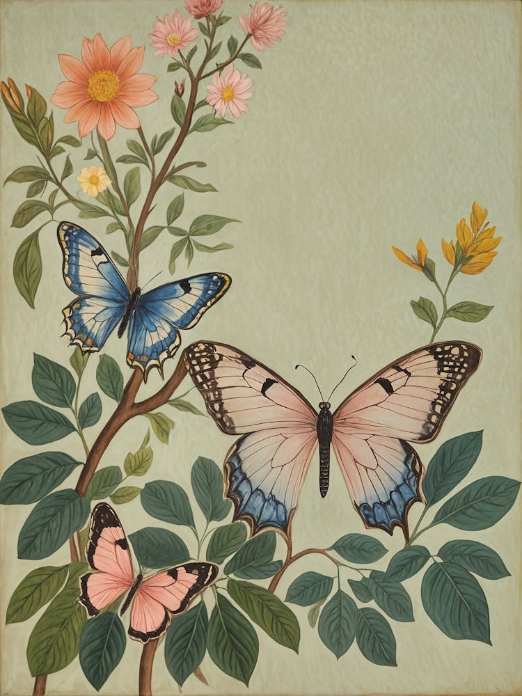 Three Butterflies