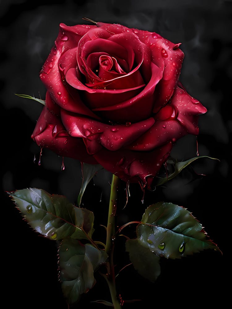 Red Rose Art 1