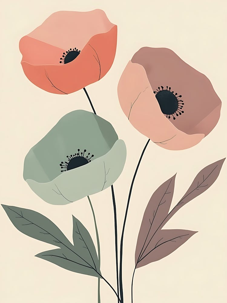 Soft Pastel Floral Harmony