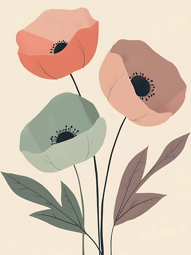 Soft Pastel Floral Harmony