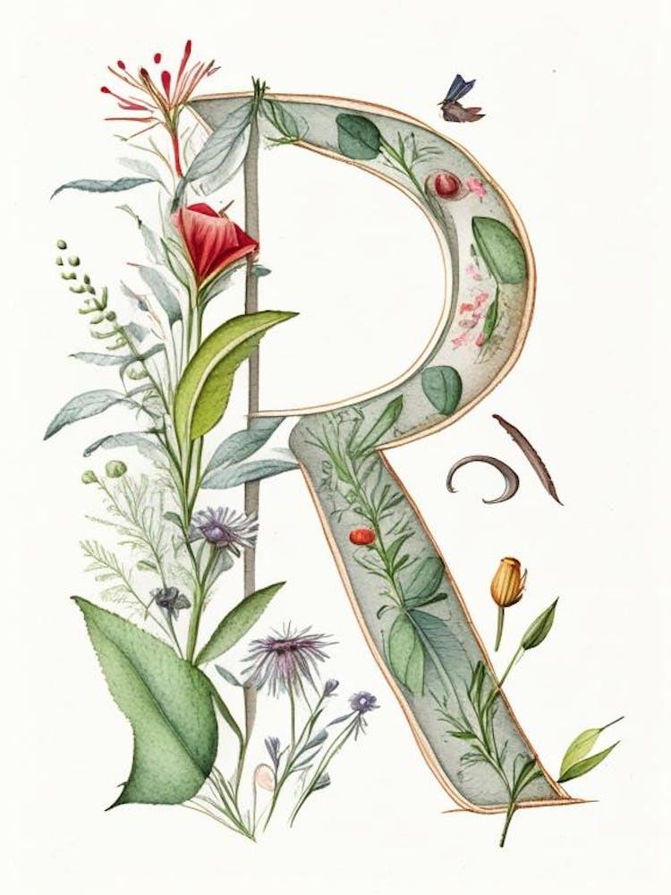 R, Letter, Alphabet Quentin Blake Illustration
