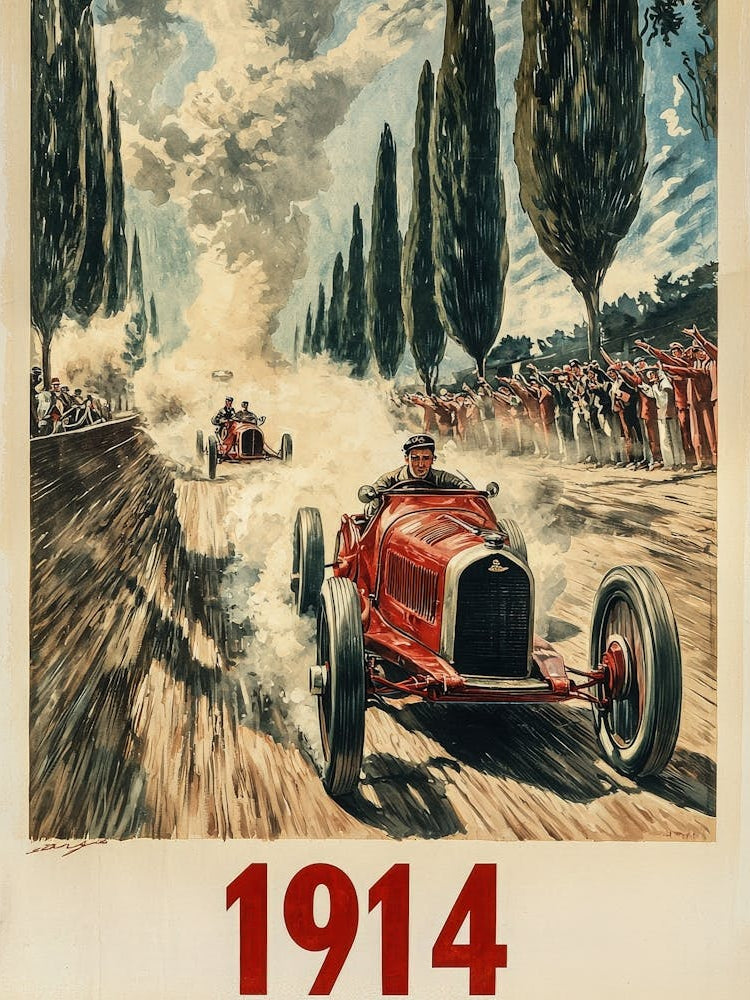 Aihrgdesign A Vintage Poster Of An Automobile Rally In 1914 F 35c266aa 0e61 43bf A36e 1b238fd365df 1