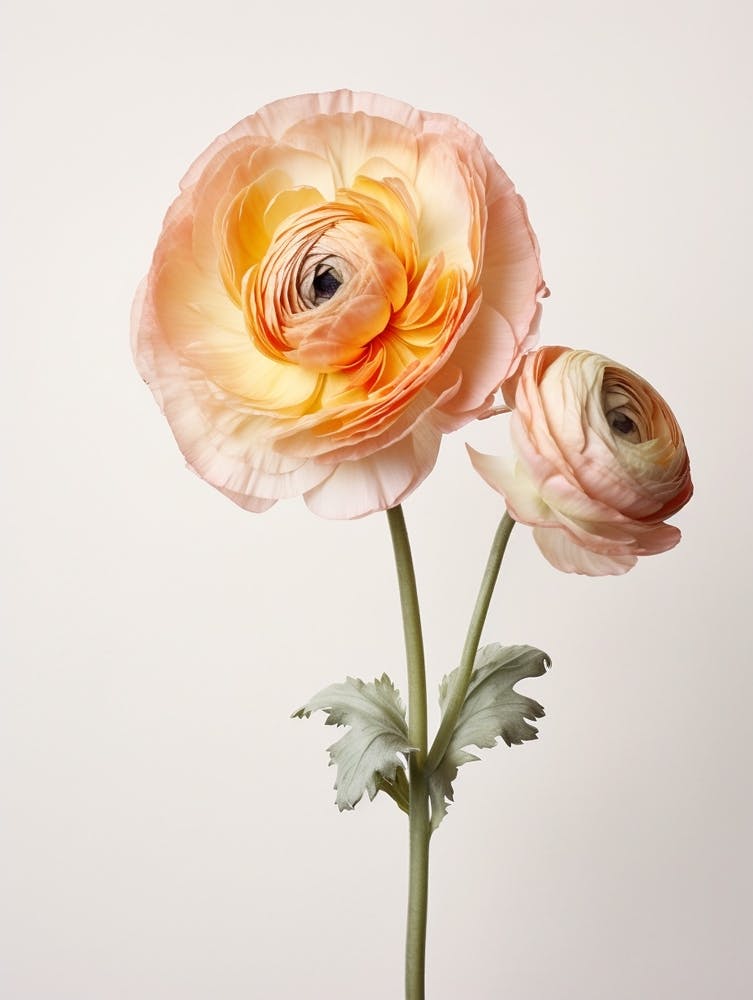 Pressed Flower Botanical Art Ranunculus 2