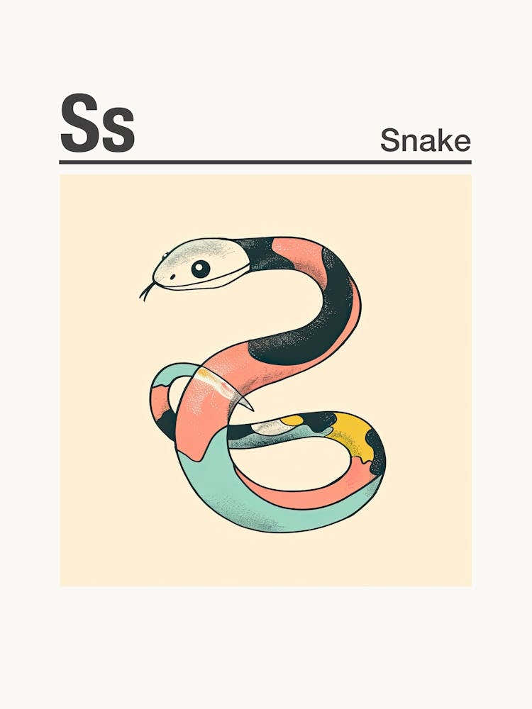Animals Alphabet Snake 3