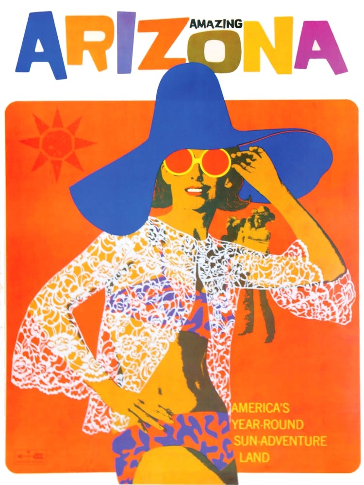 Amazing Arizona, Pop Art Travel Poster