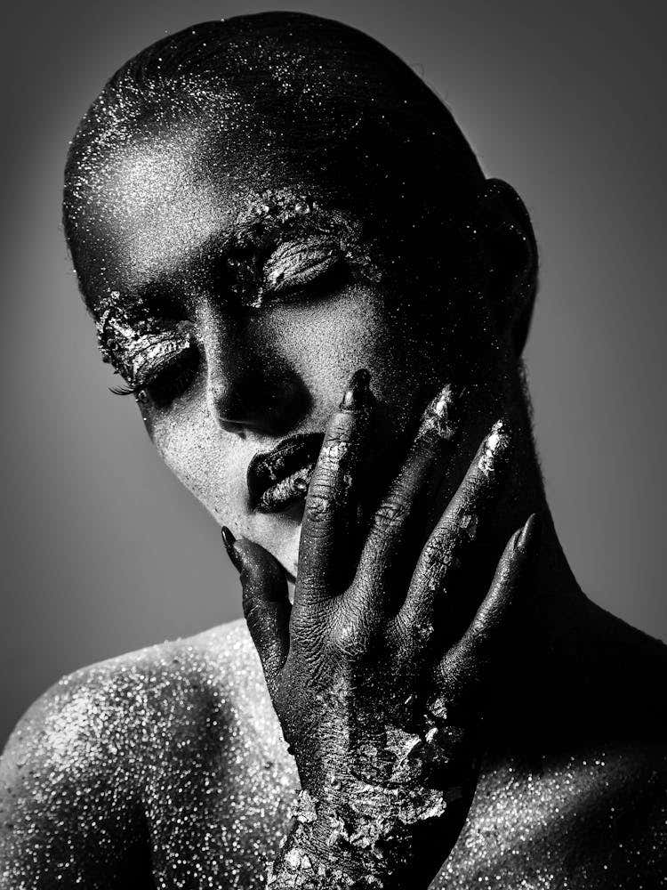 Black And White Portrait Of A Woman 21