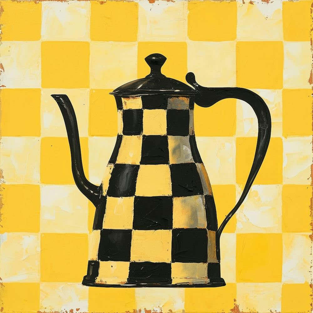 Checkerboard Tea Pot 3