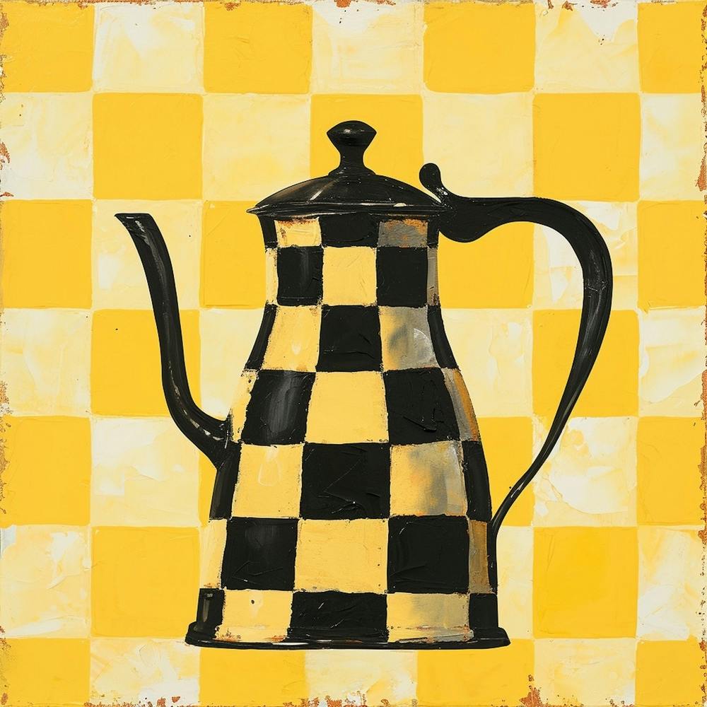 Checkerboard Tea Pot 3