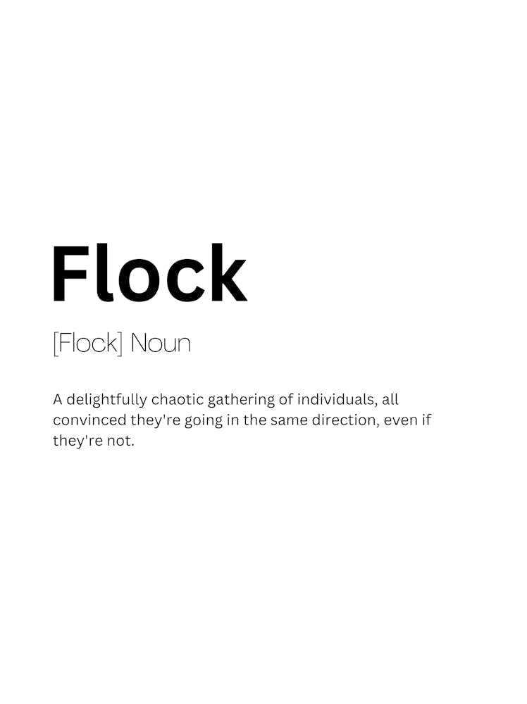 Flock Definition Meaning