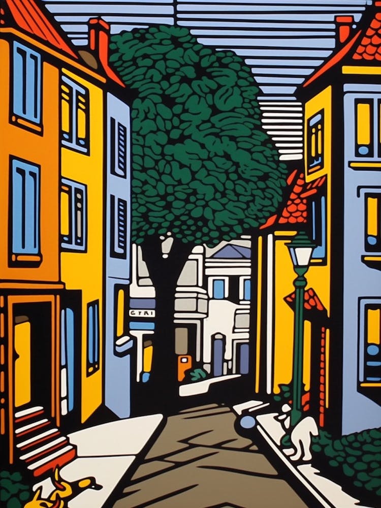 Painting Of Cape Town In The Style Of Pop Art 2