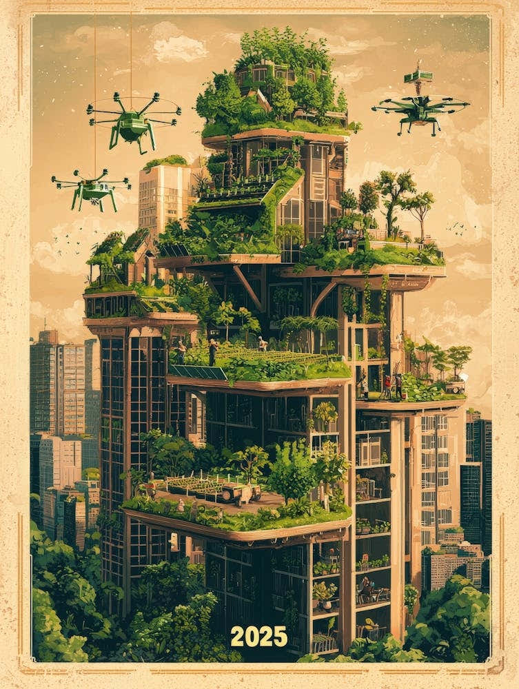 Aihrgdesign A Visionary Poster Depicting Green Skyscrapers An 836ef218 D80f 4594 Ba36 8bd2ab51ac42 1
