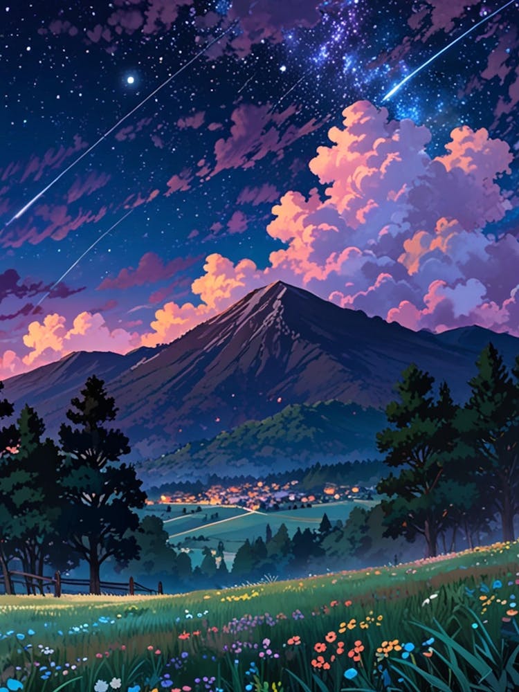 Night Sky Anime aesthetic 37