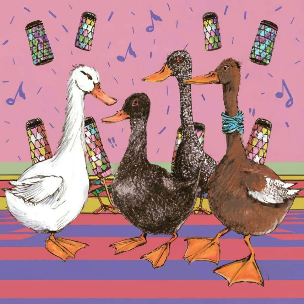 Disco Duck Dance Party Print Art And Wall Art