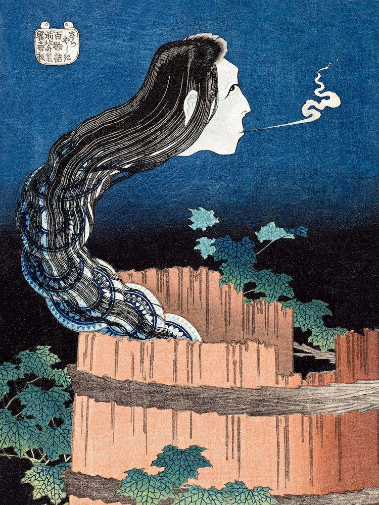 The Mansion Of The Plates, Katsushika Hokusai