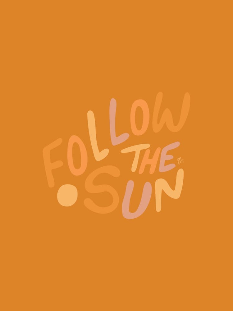 Follow The Sun Yellow  - Tropicool Studio