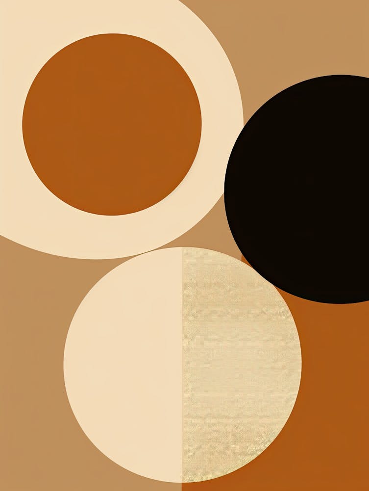 Abstract Circles Bauhaus style