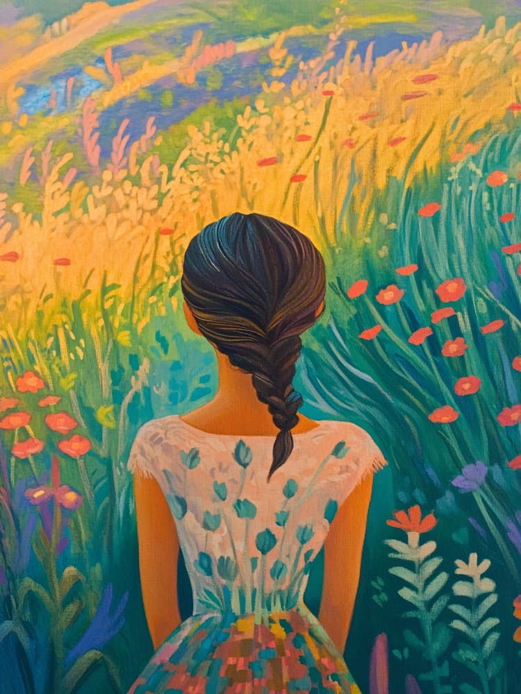 Girl In A Field 1
