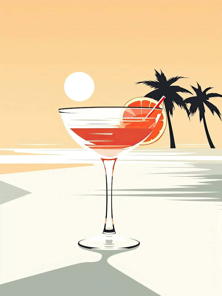 Mid Century Modern Sex On The Beach Floral Infusion Cocktail 5