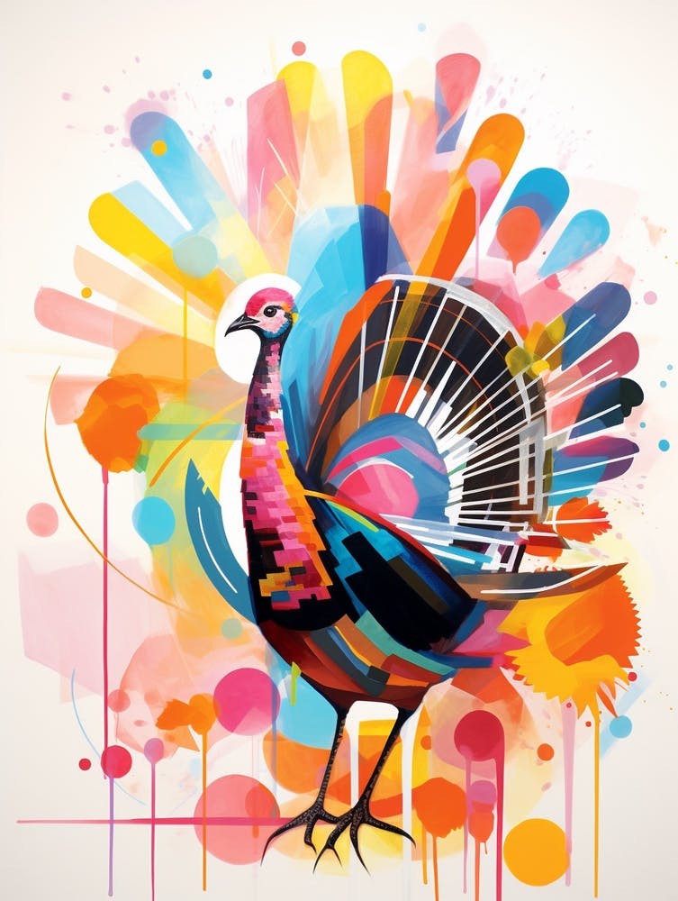 Bird Painting Collage Turkey 3