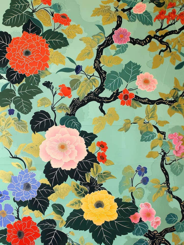 Hokusai  Great Japan Flowers Japanese 4