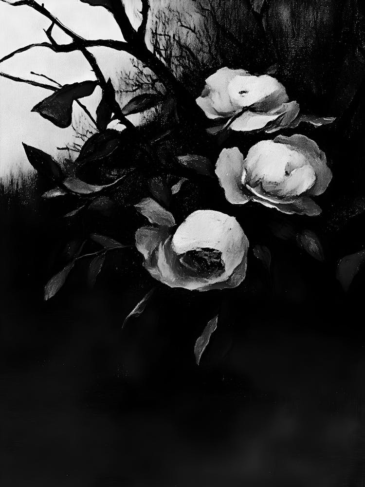 Black And White Roses 15