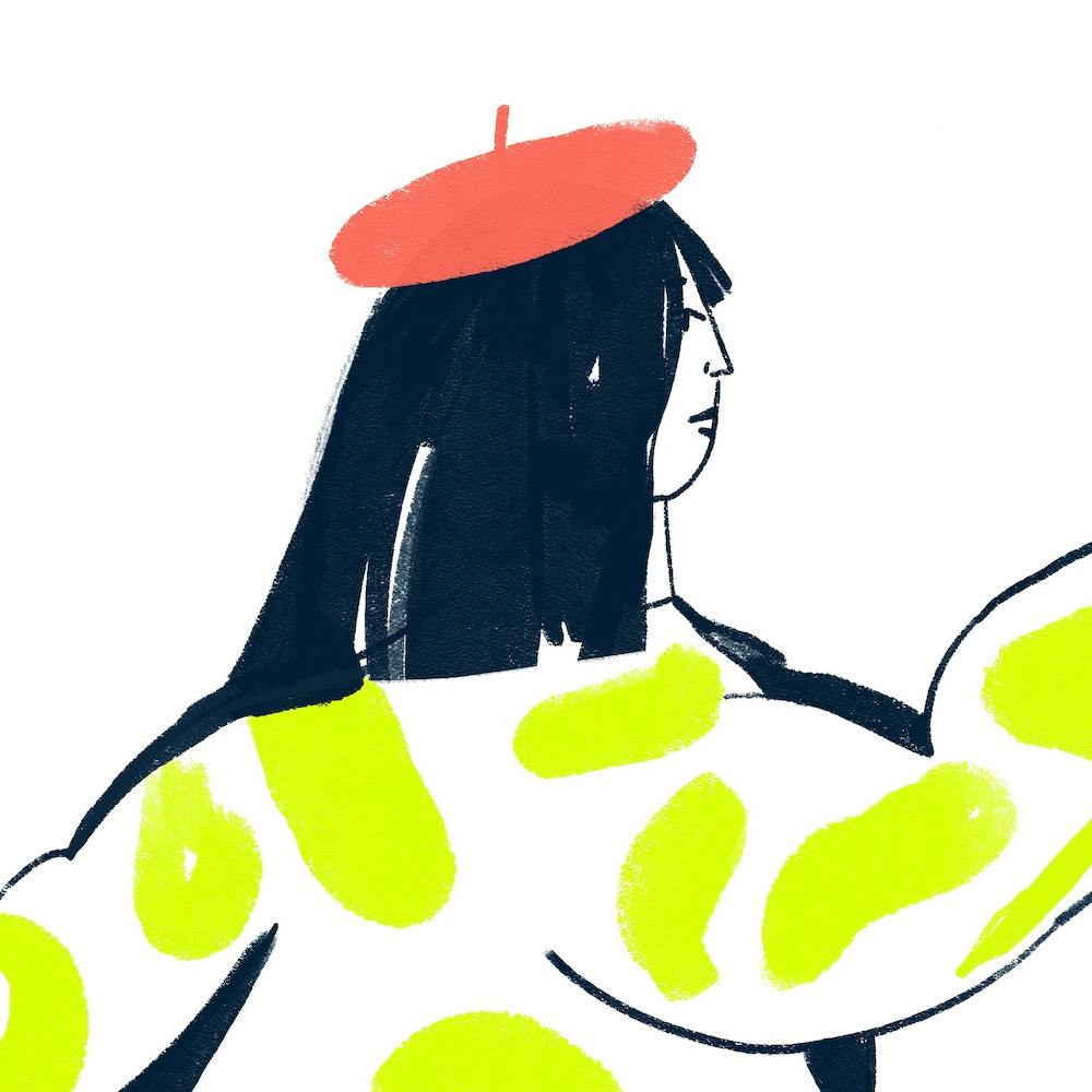 Neon Lady Square