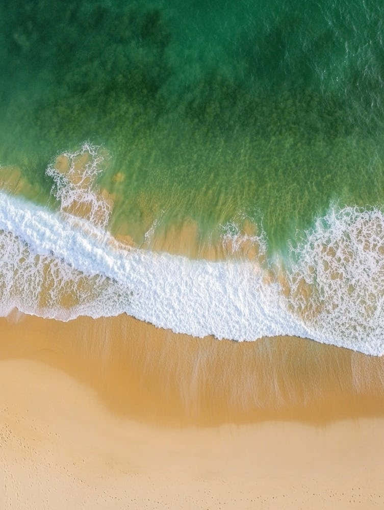 Aerial View Of A Beach 75