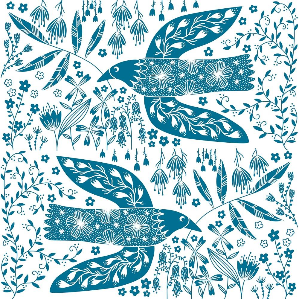 Teal Green Peace Dove Birds