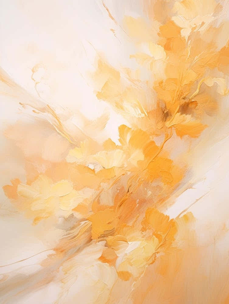 Autumn Gold Abstract Painting 5
