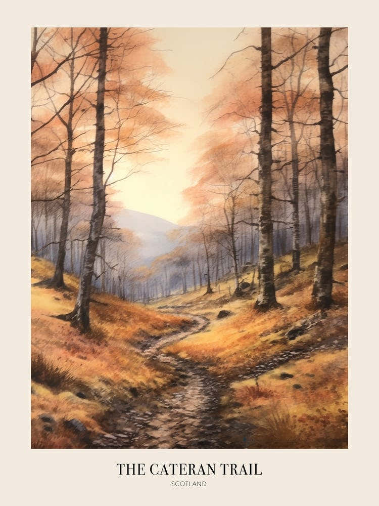 The Cateran Trail Scotland Uk Trail Poster