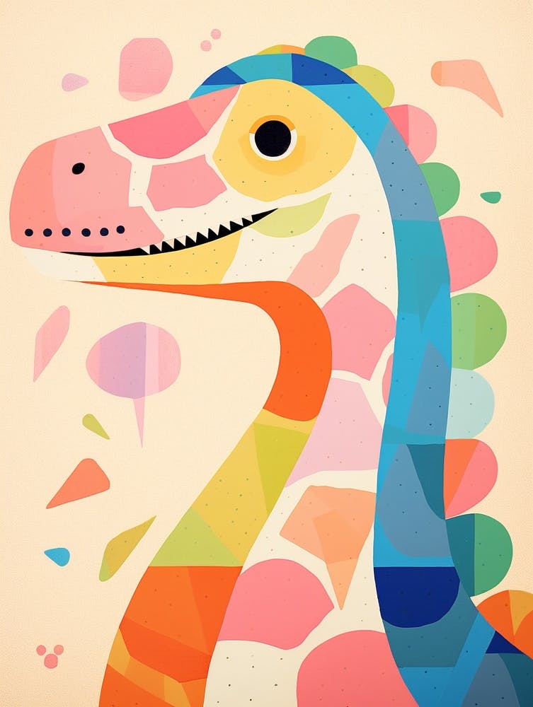Colourful Dinosaur Plateosaurus 2