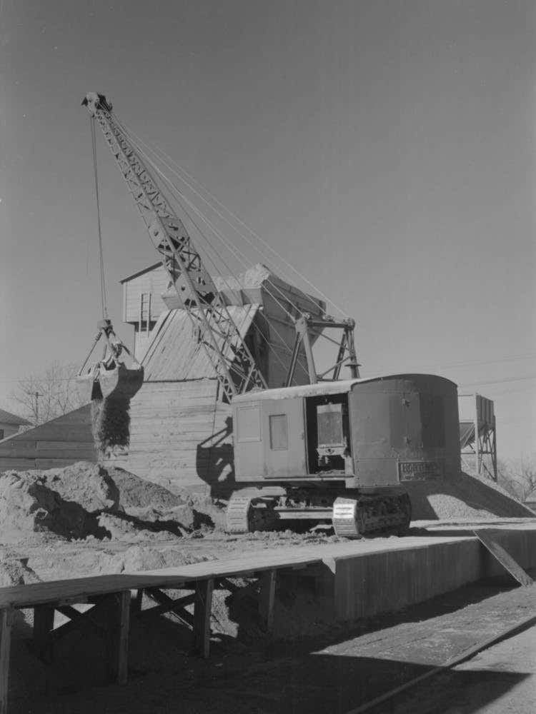 Untitled Photo, Possibly Related To Concrete Mixing Plant, Oklahoma City, Oklahoma By Russell Lee