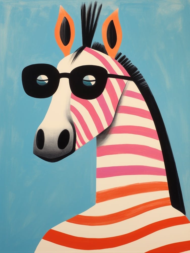 Little Horse 2 Wearing Sunglasses