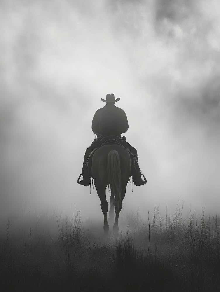 Cowboy In The Fog
