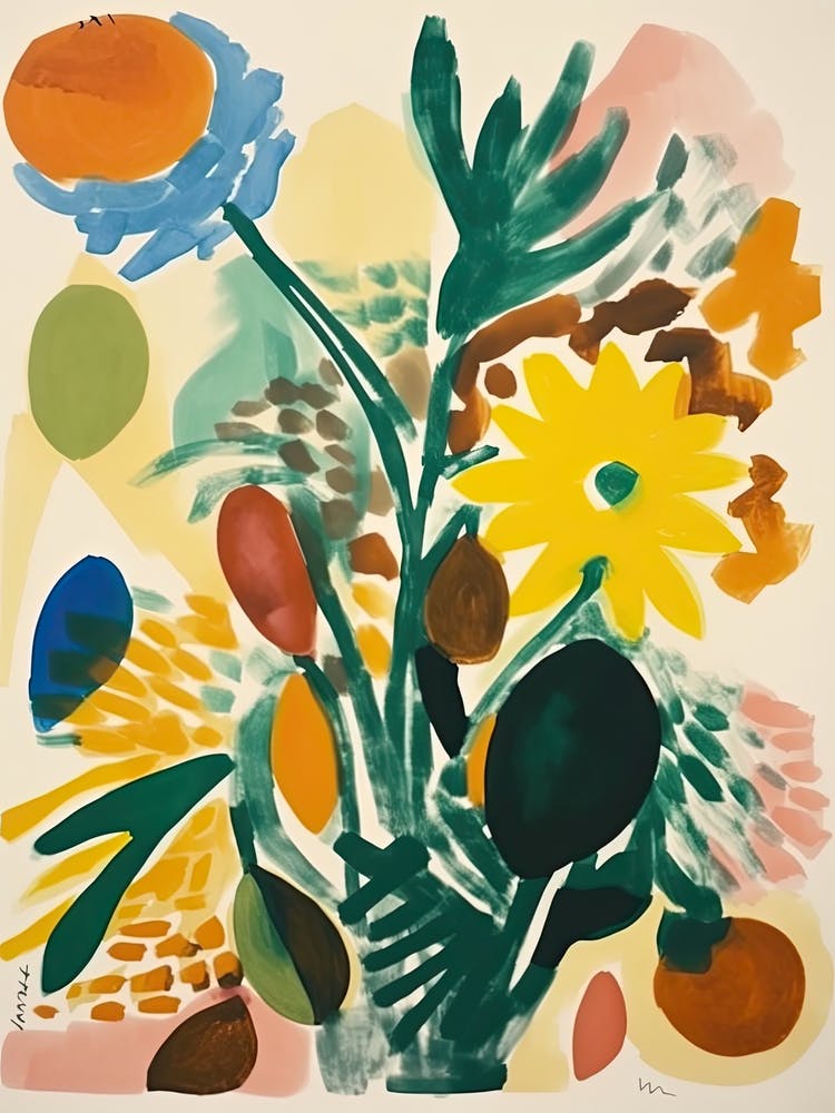Sunflowers Flower Illustration 3