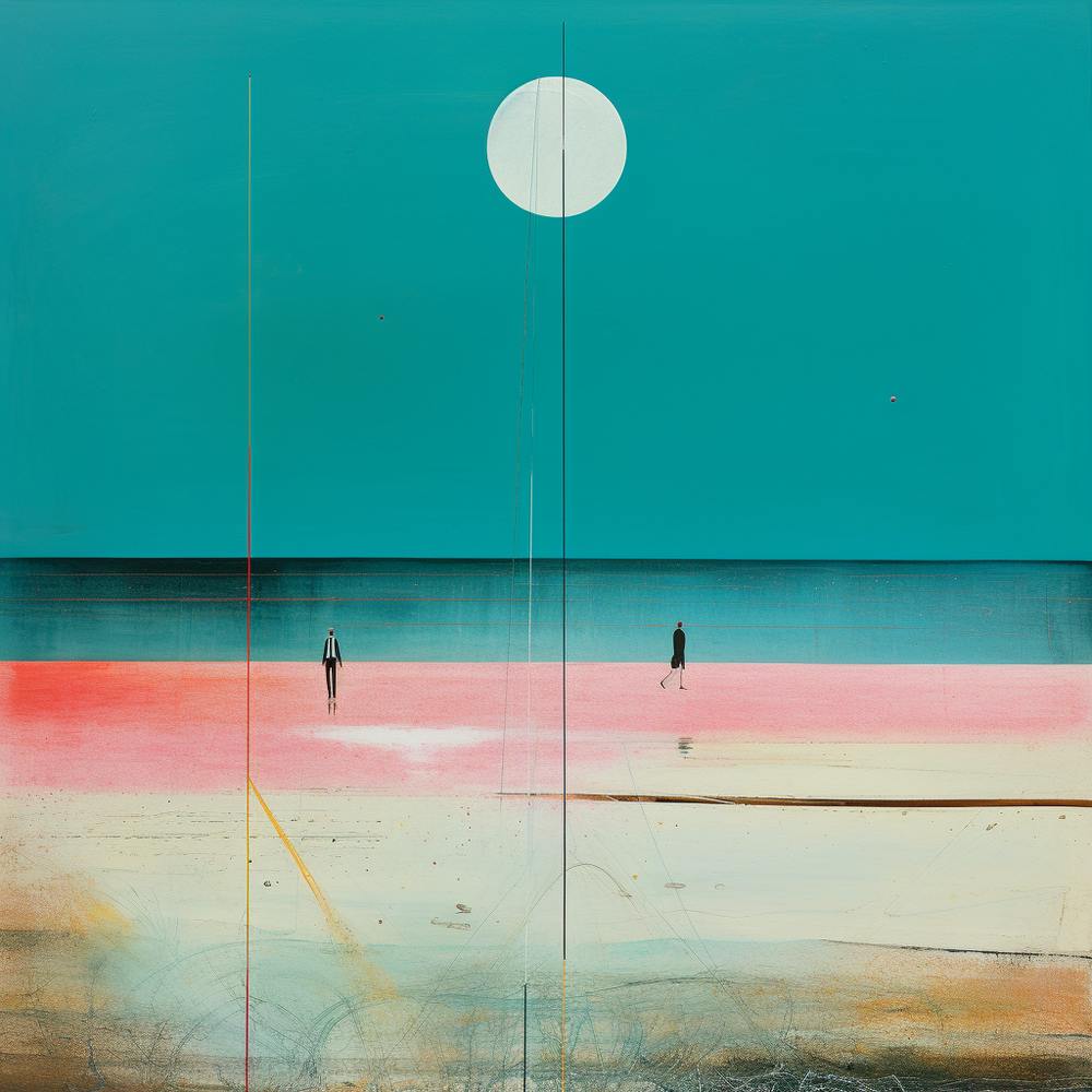 The Beach - abstract art 3